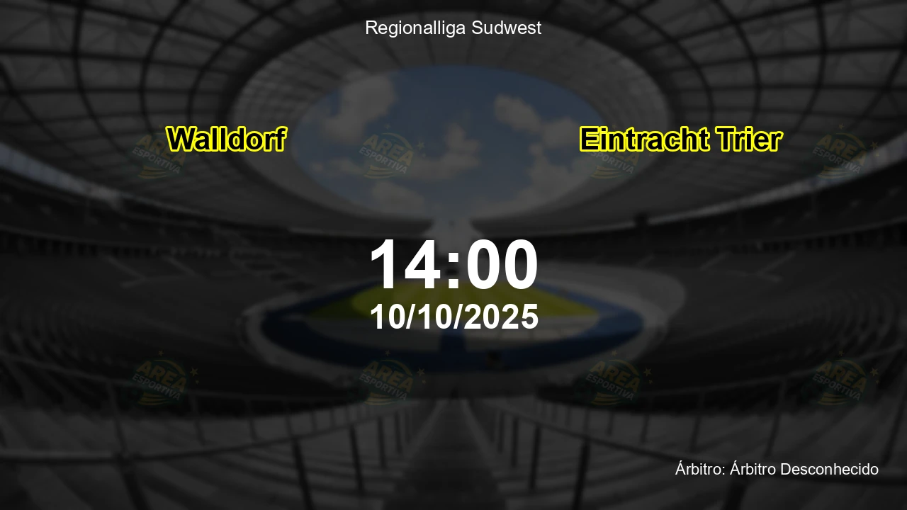Palpite e análise do jogo Walldorf vs Eintracht Trier pela Regionalliga Sudwest