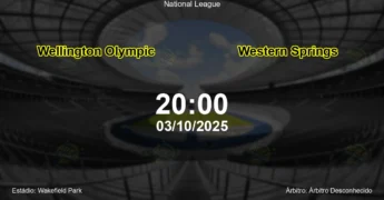 Palpite e análise do jogo Wellington Olympic vs Western Springs pela National League