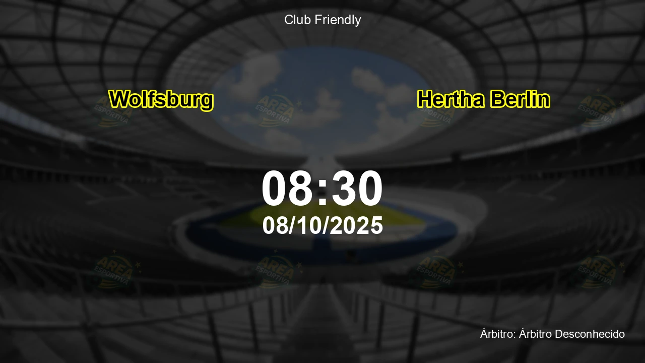 Palpite e análise do jogo Wolfsburg vs Hertha Berlin pela Club Friendly