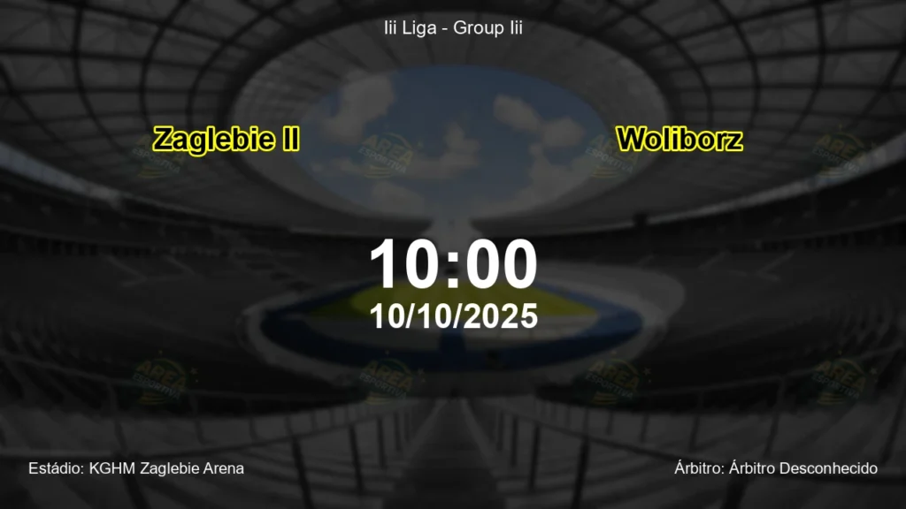 Palpite e an&aacute;lise do jogo Zaglebie II vs Woliborz pela Iii Liga - Group Iii