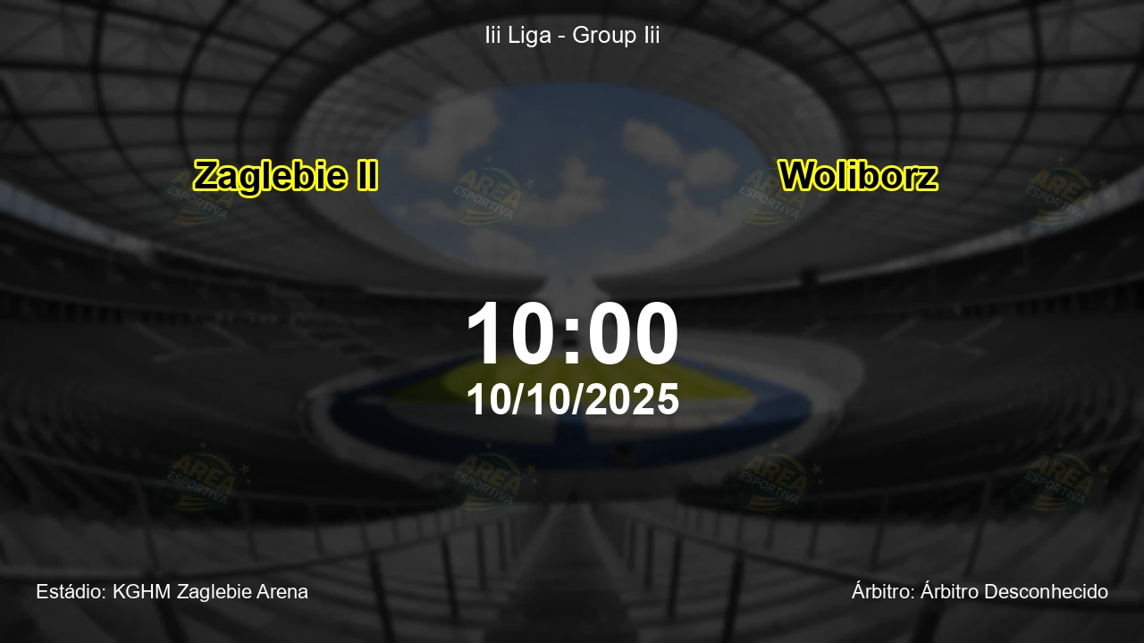 Palpite e análise do jogo Zaglebie II vs Woliborz pela Iii Liga - Group Iii