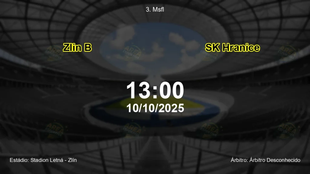 Palpite e an&aacute;lise do jogo Zlin B vs SK Hranice pela 3. Msfl
